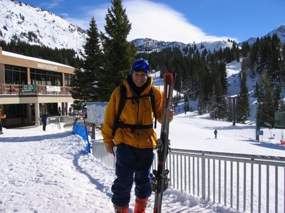 John ready to go skiing at Alta.