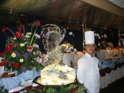 Ice Sulpture and Carver