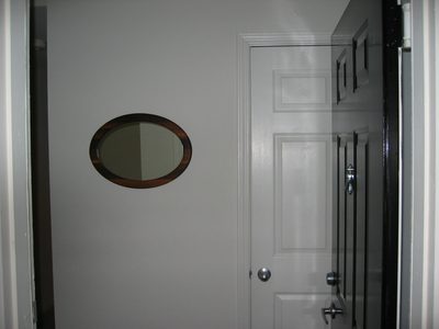 Entrance way with Oval Mirror