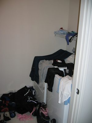 The famous LAUNDRY ROOM .... right after a hockey game