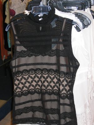 Sleeveless top that matches skirt