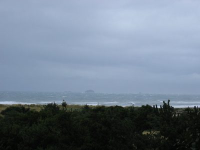That rock wasn't visible earlier ... it's now about 10:30