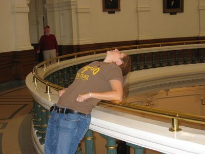 Catherine enjoying the dome