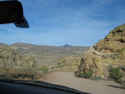 Couldn't really stop because of the windy road
