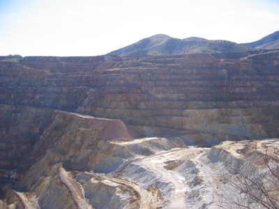 Some attempt to capture the enormity of the strip mines...