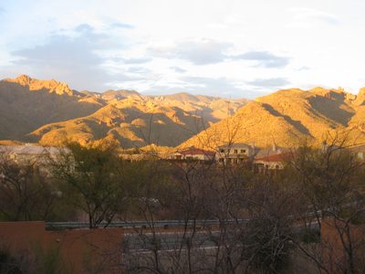 Even with houses in the foreground