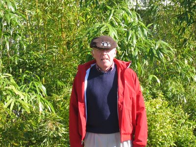 Caught dad a little off guard in front of the bamboo varieties