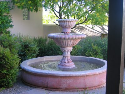 I think this is about when we realized that the fountain...