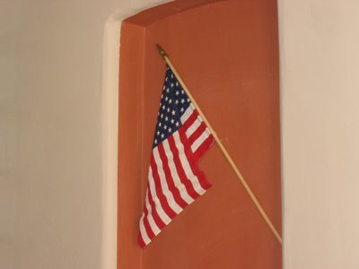 And also in the alcoves on either side of the front door