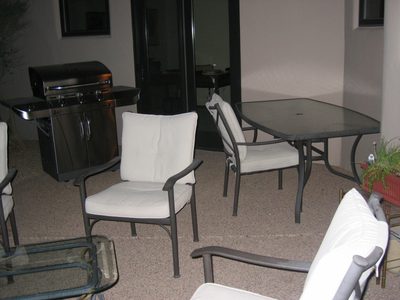 Right now the glass dining table is 'stuck' in the...