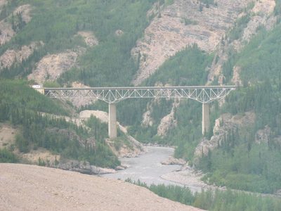 A bridge over the Nenana as we are leaving Denali Park.