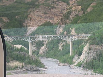 A bridge over the Nenana as we are leaving Denali Park.