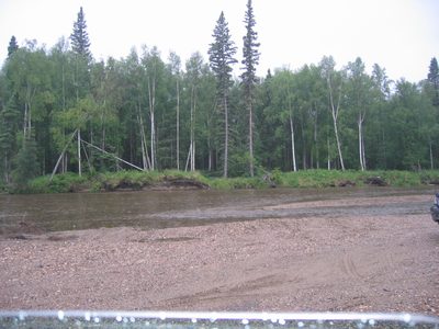 The river site for our "midnight sun" float.