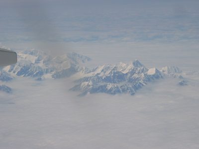 Getting closer, seeing some of the seven peaks that...