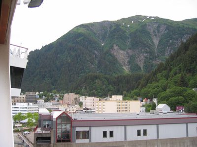 Back on the Ryndam, some views of Juneau.  It backs up...