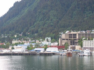 Downtown Junean, with the governor's mansion:  center of...