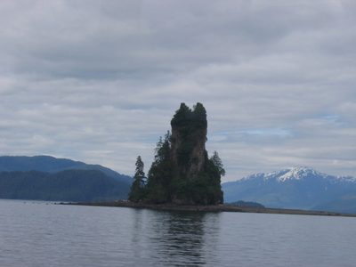 New Eddystone Rock, in the Behm Canal on the way to...