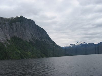Nunataks in the background
