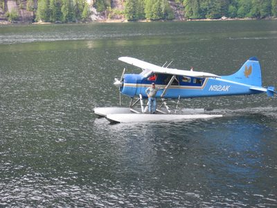 Some of the folks on the boat were disembarking to fly...