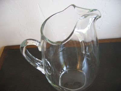 Close up of pouring lip