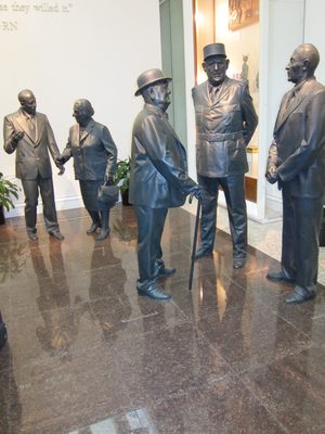 An interesting collection of world leaders.  L to R:...