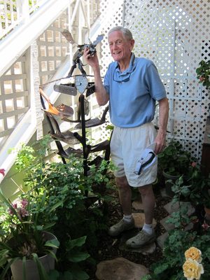 Paul with his fountain