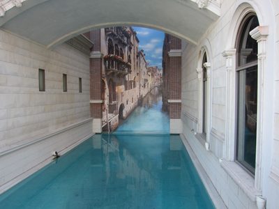 The Venetian had a canal which seemed to go on forever.