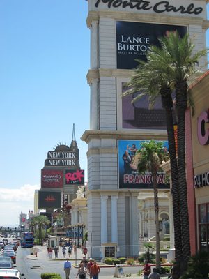 We stayed at the Monte Carlo, which looks a little...