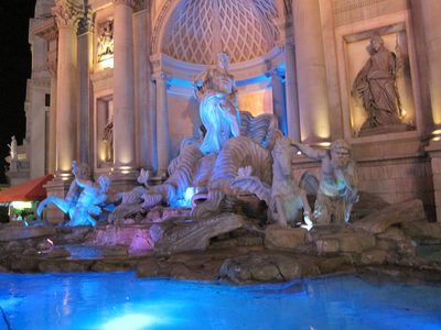 The Trevi Fountain at Caesar's Palace.