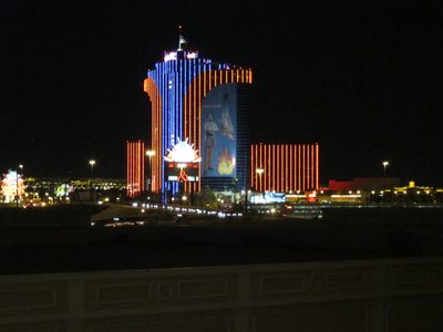 The Rio ... which is off the strip but was visible from...