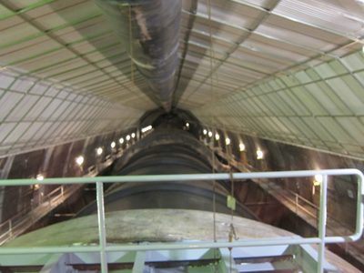Looking into a diversion tunnel.  Four of these were dug...