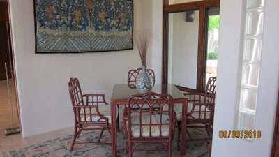Card table replacing reading area