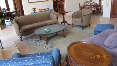 Console table on far wall to be replaced