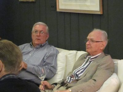 Bill Anderson and Brian catching up ... and Donna's very...