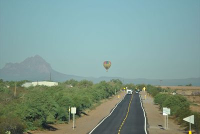 Floating along.  The 'mountain' to the west is clearly...
