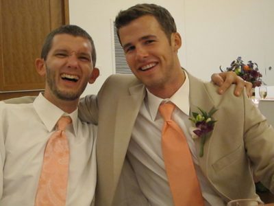 Casey and Justin ... good buddies