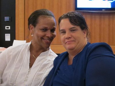 Gracie and Linda, Sophia's mother