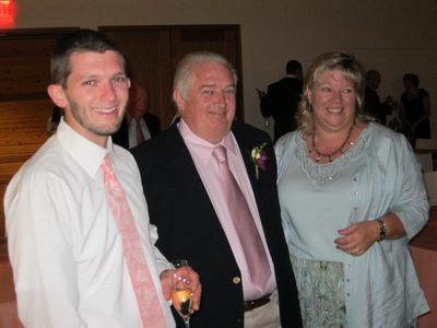 Casey and two very proud parents