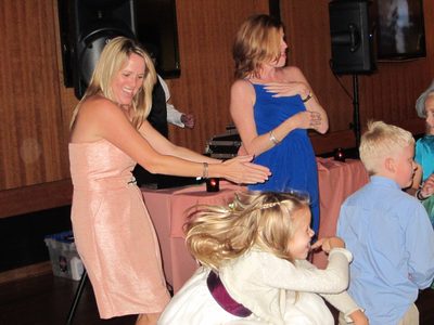 Olivia Babb, front and center, was the flower girl
