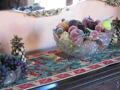 ... which looks quite pretty in the cut glass bowl. ...