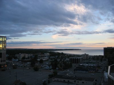 View from the balcony towards Cook's Inlet.  This is...