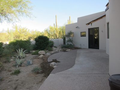 Next day the concrete contractor came and put down the...