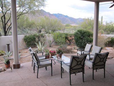 Finished patio - chairs moved back around