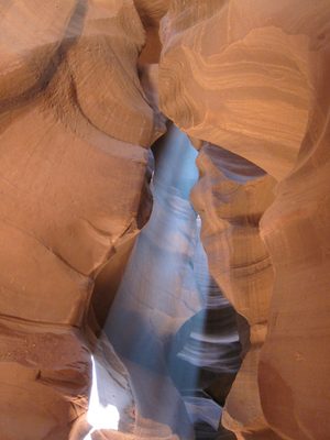 The canyon was getting narrower.