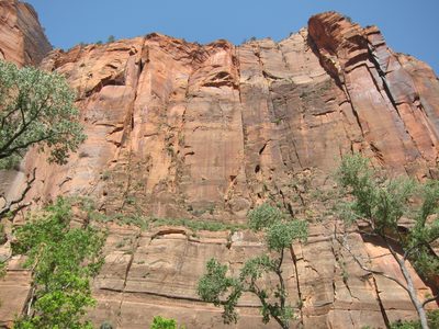 Just the cliffs along the trail leading to the Narrows