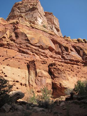These holes, or at least similar ones in Monument...