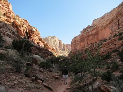 Ah ... Paul starts the hike down the Grand Wash in...