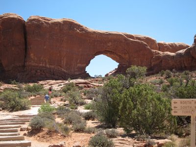 This is one of the "Window" arches that we tromped up and around.