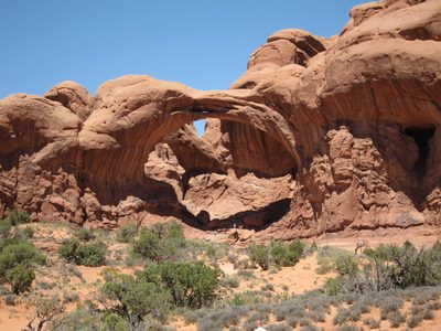 Different part of Arches, approaching Double Arch