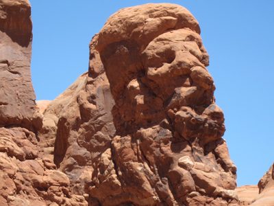 And a mean looking guy with a turban on his head and a...